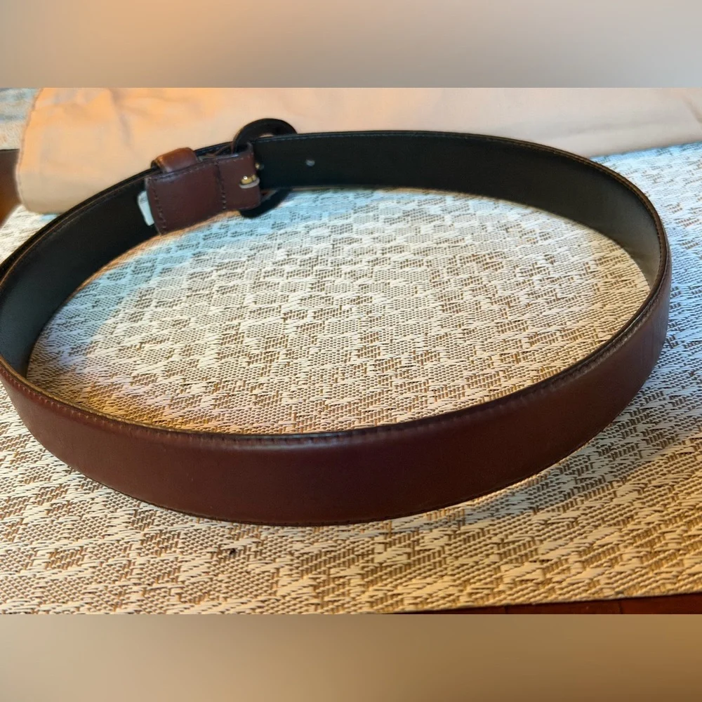 Calvin Klein genuine leather womens belt Sz M - Picture 4 of 12